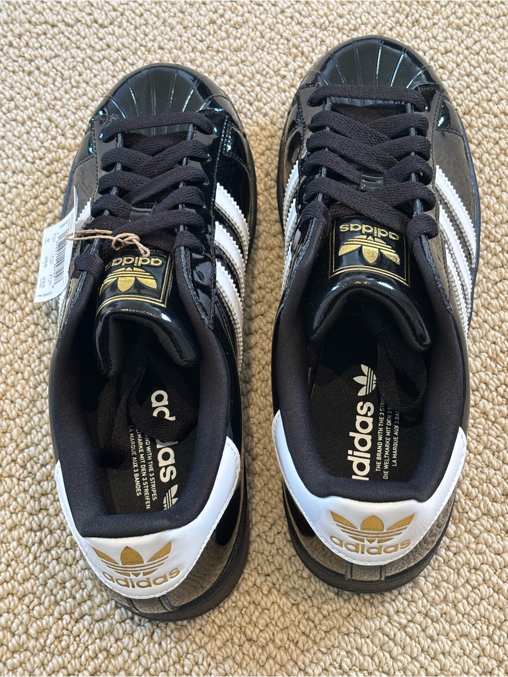 New Adidas SUPERSTAR II W Patent Leather Sneakers - Picture 3 of 7